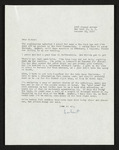 Letter from Hubert Creekmore to Mittie Horton Creekmore (25 October 1959)