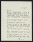 Letter from Hubert Creekmore to Mittie Horton Creekmore (14 November 1959) by Hubert Creekmore and Mittie Horton Creekmore
