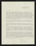 Letter from Hubert Creekmore to Mittie Horton Creekmore (26 November 1959)