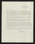 Letter from Hubert Creekmore to Mittie Horton Creekmore (10 January 1960) by Hubert Creekmore and Mittie Horton Creekmore