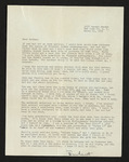 Letter from Hubert Creekmore to Mittie Horton Creekmore (21 March 1960) by Hubert Creekmore and Mittie Horton Creekmore