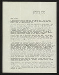 Letter from Hubert Creekmore to Mittie Horton Creekmore (28 November 1960)