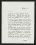 Letter from Hubert Creekmore to Mittie Horton Creekmore (15 March 1963) by Hubert Creekmore and Mittie Horton Creekmore