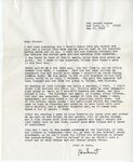 Letter from Hubert Creekmore to Mittie Horton Creekmore (22 May 1965)