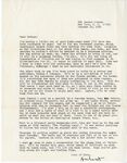 Letter from Hubert Creekmore to Mittie Horton Creekmore (30 October 1965) by Hubert Creekmore and Mittie Horton Creekmore