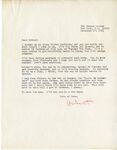 Letter from Hubert Creekmore to Mittie Horton Creekmore (18 December 1965)