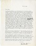 Letter from Hubert Creekmore to Wade Creekmore (15 May 1966) by Hubert Creekmore