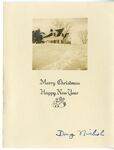 Holiday card from Doug Nichols to Hubert Creekmore (undated)