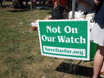 SaveDarfur.com Sign by Edward Movitz
