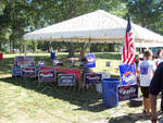 Tent with McCain Campaign Signs by Edward Movitz