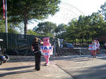 PETA Protesters in Pig Costumes, image 002 by Debra Riley-Huff