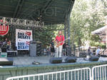 Man with Guitar on Grove Stage by Bill Kingery