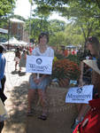 Woman Holding "Women for Obama" Sign by Bill Kingery