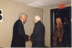 John and Cindy McCain with Robert Khayat backstage at the Ford Center during the 2008 Presidential Debate at the University of Mississippi, image 001 by Author Unknown