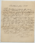 Contract between B. H. Wade and Joe Ross, 4 January 1888