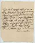 Contract between B. H. Wade and Peter Mitchell, 7 January 1888