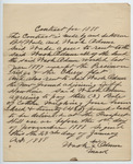 Contract between B. H. Wade and Jeff Hawkins, 23 January 1888