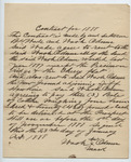 Contract between B. H. Wade and Nash Adams, 23 January 1888