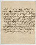 Contract between B. H. Wade and Peter Mitchell, 24 January 1888
