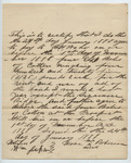 Contract between B. H. Wade and Mose Robinson, 24 January 1888