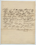Contract between B. H. Wade and Cornelius Rhenfro, 25 January 1888