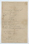 List of supplies, undated by Prospect Hill Plantation