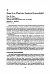 Illegal acts: What is the auditor's responsibility? by Dan M. Guy, Ray O. Whittington, and Donald L. Neebes