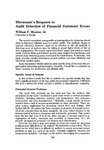 Discussant's response to audit detection of financial statement errors by William F. Messier