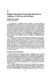 Human information processing research in auditing A review and synthesis