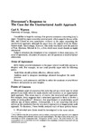 Discussant's response to the case for the unstructured audit approach by Carl S. Warren