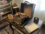 Office-Typewriter Desk, 2025 by Rachel Hudson