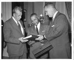 Lyndon Baines Johnson with Mr. Dozier. by Author Unknown