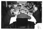 President Lyndon B. Johnson at dinner. by Author Unknown