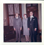 Felton and Wanda Johnston with unidentified man. by Author Unknown
