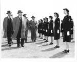 Members of Congress inspecting members of the U.S. Naval Women's Reserve. by Norfolk Virginian Pilot and United States. Department of the Navy