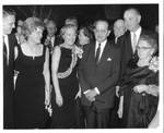 Felton M. Johnston and family with Lyndon B. Johnson at event. by Author Unknown