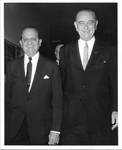 Felton M. Johnston with Lyndon Baines Johnson. by Naltchayan