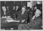 Senator Ellison Smith with Secretary of State Cordell Hull and Senator George W. Norris. by Harris & Ewing