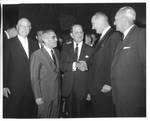 Felton M. Johnston shaking hands with Lyndon Baines Johnson. by Author Unknown