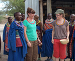 With Tanzanian women by Jaime Johnson