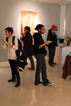 Students at exhibition by Christina Lutz