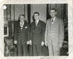 Carroll Gartin with two unidentified men by Author Unknown