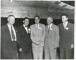 Carroll Gartin with four unidentified men by Author Unknown