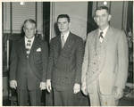 Carroll Gartin with two unidentified men by Author Unknown