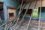 Blue Walls and Fireplace by Thad Lee