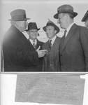Pat Harrison with Rep. Jere Cooper, Undersecretary of the Treasury John Hanes and Secretary of the Treasury Henry Morgenthau. by Acme Newspictures (New York, N.Y.)