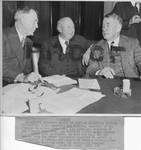 Senators Key Pittman, Pat Harrison and Majority Leader Alben Barkley. by Acme Newspictures (New York, N.Y.)