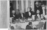 Senators Pat Harrison, Carter Glass, Morris Sheppard, Alben Barkley, and Key Pittman attending President Roosevelt speech. by Acme Newspictures (New York, N.Y.)