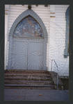 Front door of church