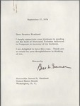 Bess Truman to Senator James O. Eastland, 17 September 1974